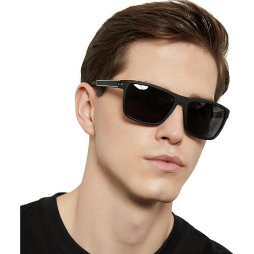 Fashion Sunglasses Men Square Sun Glasses Brand Designer UV400 Protection Shades Oculos De Sol Hombre Glasses Driver Oculos
