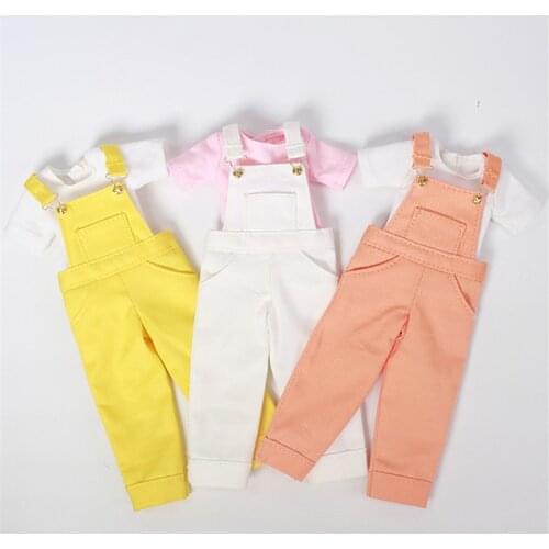 DBS Blyth icy doll clothes Short sleeve bib suit for 1/6 30cm JOINT body licca body girl boy gift