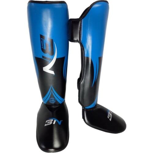 Wholesale Top Brand Muay thai kick boxing MMA Boxing shin guards instep pad Karate foot Protector shank leg protectors