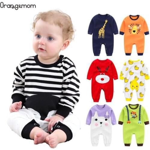 Orangemom 2019 newborn baby girl boy wear pure cotton infant clothing , fashion baby boy clothes kids rompers 100% cotton body