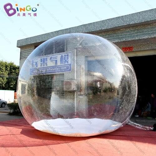 Portable 5 meters diameter inflatable bubble ball for sale / 16 feet inflatable transparent christmas snow ball toys