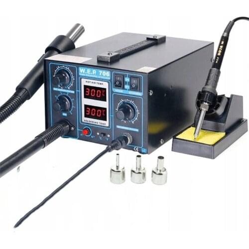 WEP-706 ÜFLEMELİ HEAT ADJUSTABLE SOLDERING IRON STATION