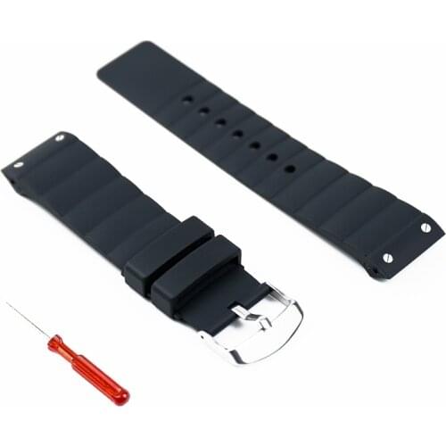 Rubber strap watch mens accessories for Cartier Santos100 W20121U2 pin buckle 23mm sports waterproof silicone strap women band