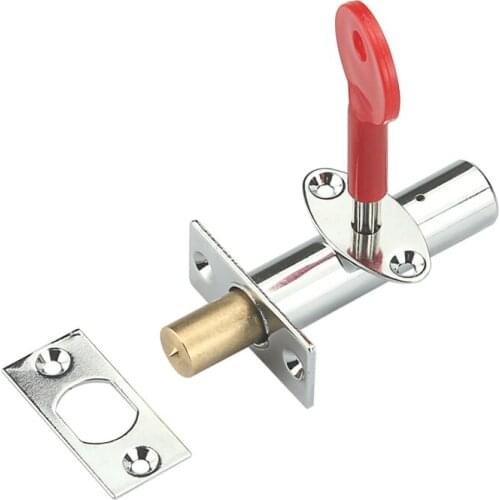 Stainless steel Pipe Well Lock Invisible Fireproof security With key for Escape Aisle Mortise locks Door Hardware