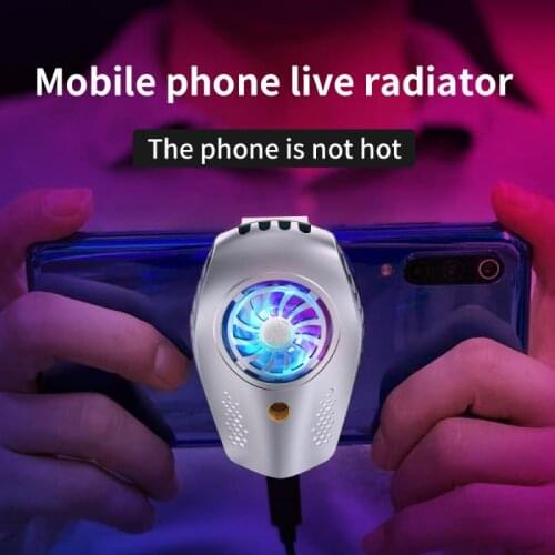 Universal Semiconductor Mobile Phone Radiator Gaming Phone Cooler Portable Fan Holder Heat Sink For IPhone Samsung Huawei Xiaomi