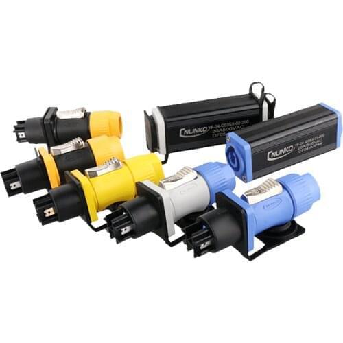 Waterproof Aviation Air Plug and Socket cable Connector YF24 20A Stage Lighting and Acoustics Waterproof Power Plug