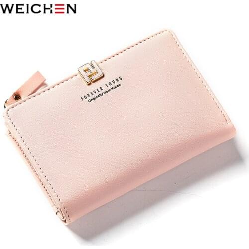WEICHEN Fahion Women Standard Wallets Leather Female Small Wallet Ladies Clutch Brand Designer Card Holder Coin Purses Bolsas