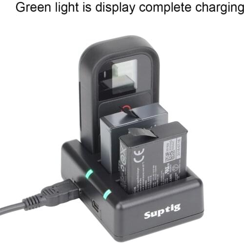 For Go Pro hero 5 6 7 battery 3-way USB 3 Slots Battery Charger WiFi Remote Control Charger for GoPro Hero 7 6 5 Remote