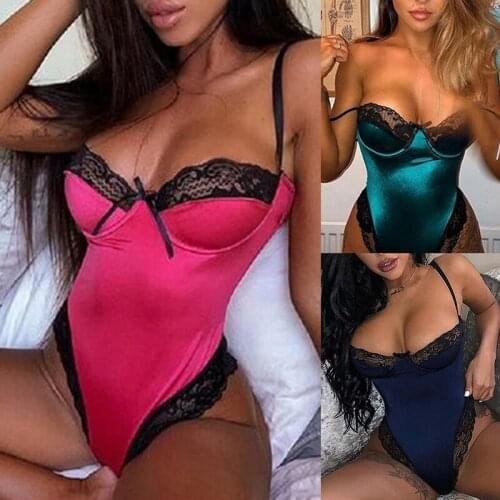 Linglace Lace Patchwork Sexy Lingerie Leotard Ladies Tight Spatula Leotard Leotard Leotard Leotard Club Wear