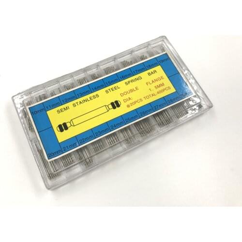 1.5mm 8-25mm Stainless Steel WATCH PIN SPRING BAR BAND STRAP LINKS PINS SET 400pcs Watch Repair