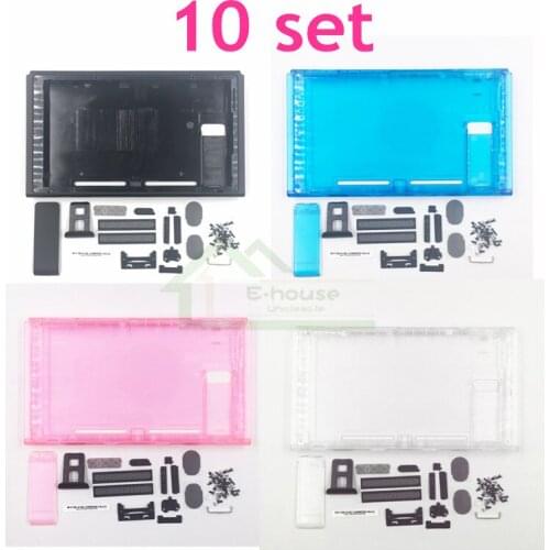 10 set for Nintend Switch Housing Shell Case Faceplate with buttons kit replacement for NS Console Shell 4 Colors Optional