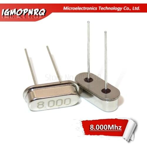 10PCS 8.000M 8.000Mhz 8 Mhz igMopnrq Quartz Crystal Resonator Passive Oscillator HC 49S New HC-49S