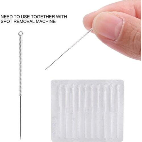 10Pcs Sterilized Micro Tattoo Needle Spot Freckle Remover Mole Removal Tattoos Wash Needle For Microblading Pen Tattoo Supplies