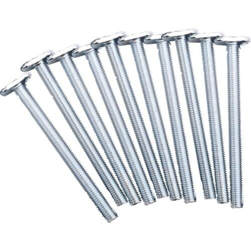 10Pcs M8X100Mm T-Nut Sliding Screws for 30 Series Miter Track T-Slot Woodworking Tool