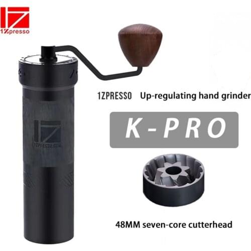 1ZPRESSO kplus Series Manual Coffee Grinder Aluminum Burr Grinder Stainless Steel Adjustable Coffee Bean Mill Mini Bean Milling