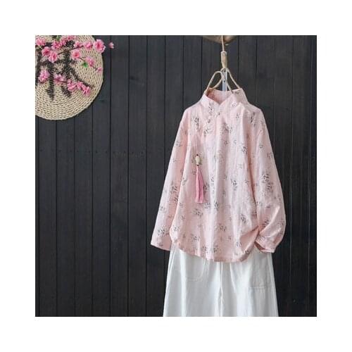 2021 chinese qipao tops women camisa china mujer pattern cheongsam shirt chinese traditional clothing cheongsam blouse