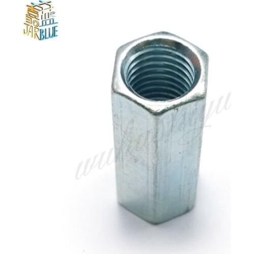 5/2/1pcs M5 M6 M8 M10 M12 M14 M16 M18 M20 Rod Coupling Hex Nut steel Galvanized Long Hex Nut Connection Thread Nut