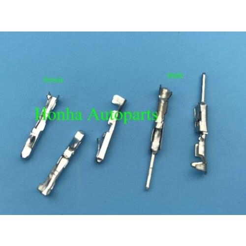 50pcs 0.6mm male female crimp terminals replcement pins of 963715-1 963716-1