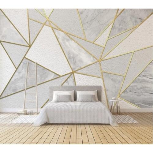 Beibehang Custom wallpaper 3D large mural modern simple geometric marble background wall living room bedroom wall papel de pared
