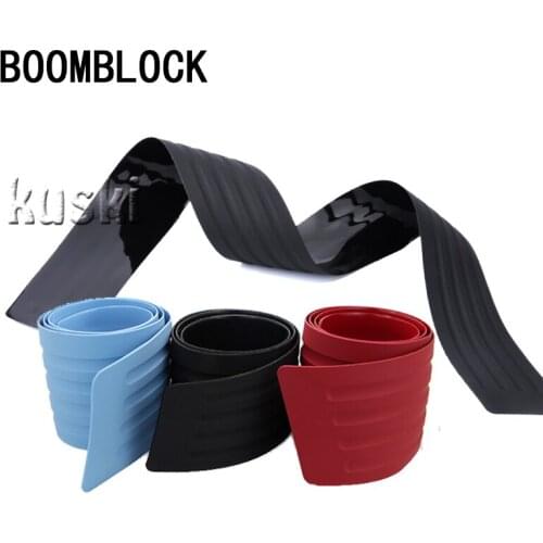 BOOMBLOCK Car Rear Bumper Plate Door Sill Protect Trim Covers Accessories For Opel astra h j g citroen c4 c5 Peugeot 307 206 308