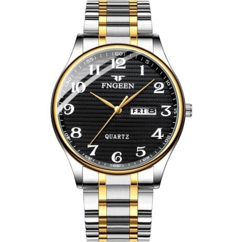 Brand Mens Watches for Men Stainless Steel Waterproof Man Watch Quartz Sport Watches Digital Date Week Male Clock Reloj Hombre