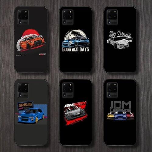 Sports car jdm drift Phone Case For Samsung A32 A51 A52 A71 A50 A12 A21S S10 S20 S21 Plus Fe Ultra