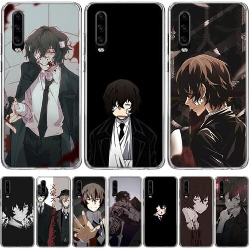 Anime Bungou Stray Dogs Dazai Osamu black Phone Case for Huawei P30 P40 P20 P10 Mate 20 10 30 Lite Pro P Smart Z Plus + Art Luxu