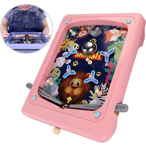 Children Pinball Games Desktop Pinball Game Machine Fun Parent-Kid Interactive Toys Kids Table Shooting Board Games