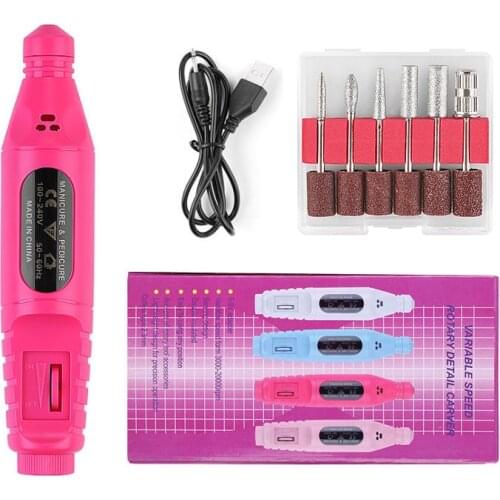 1 Set Professional Electric Nail Drill Machine Manicure Machine Pedicure Drill Set Ceramic Nail File Nail Drill Equipment Tools