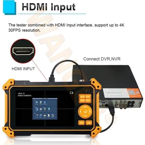 HD Coaxial 4.0 Test CCTV 3100 VGA HDMI Input Surveillance Project Camera Media Player With 5 inch TFT-LCD Screen Full Function