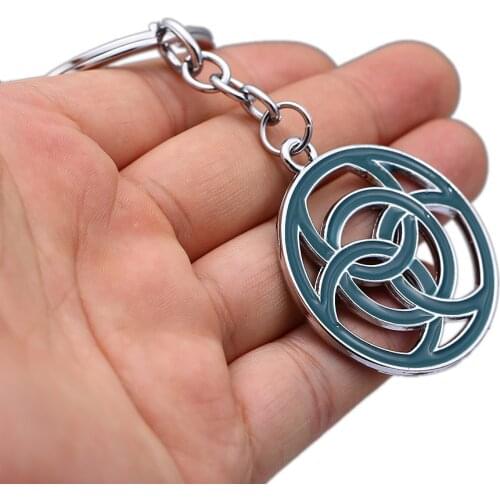 Horizon Zero Dawn Keychain Metal Logo Pendant Keyrings Men Car Women Bag Key Chain Chaveiro Game Jewelry