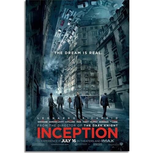 Inception movie art posters in the living room home decoration canvas paintings wall art posters wall printing decorative painti