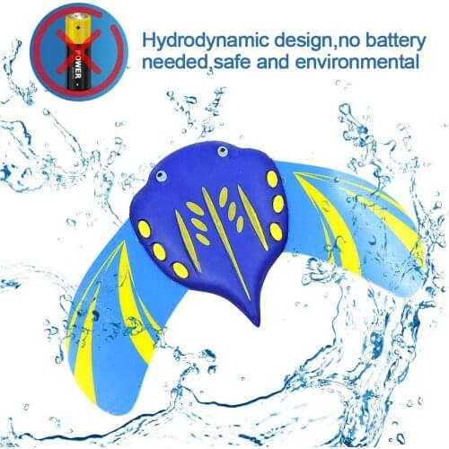 Devil Fish Toy Water-Powered Pools Accessories Summer Bathtub Beach Underwater Gliders With Adjustable Fins Swimming Toy Kid