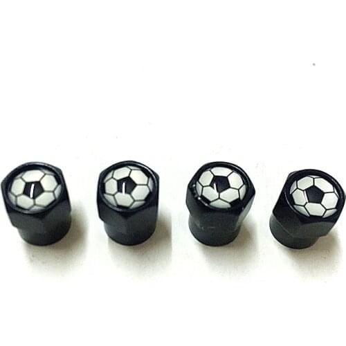 Car Football Logo Style Tire Valve Cap Truck Motorcycle Bike Wheel Tire Valve Cap Cover For BMW Benz VW 20pcs/lot