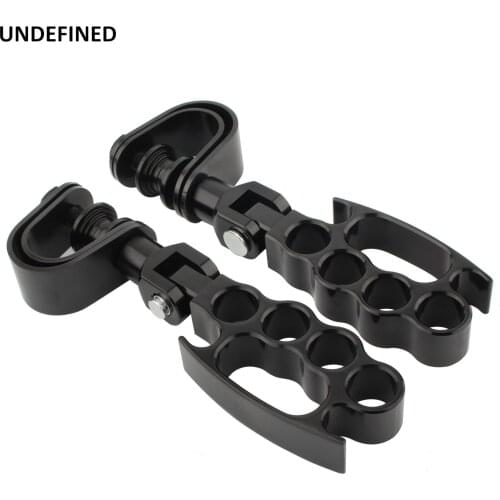 Motorcycle Highway Pegs Knuckle Footrest Engine Guard with Clamps 25-32mm For Harley Sportster Touring Street Glide Softail Dyna