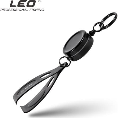 Leo Flexible Fishing Line Clipper 28072 Wearable Clips Buckle Quick Clipping Scissors Fishing Tools Accessories Stainless Steel
