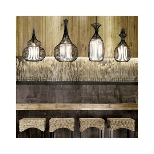 Birdcage chandelier tea restaurant corridor lighting lamps and lanterns of contemporary and contracted sitting room