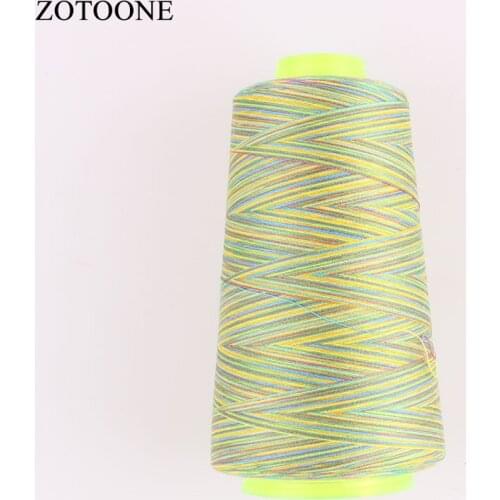 ZOTOONE DIY 3000Y Multicolor 40S/2 Spool Embroidery Thread Sewing Accessories Industrial Threads for Overlock Leather Sewing D