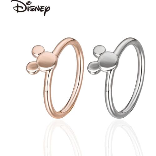 Disneys New Hot Sale Popular Cartoon Cute Mickey Luxury Womens Mickey Mouse Couple Trend Ring for Womens Jewelry Gifts