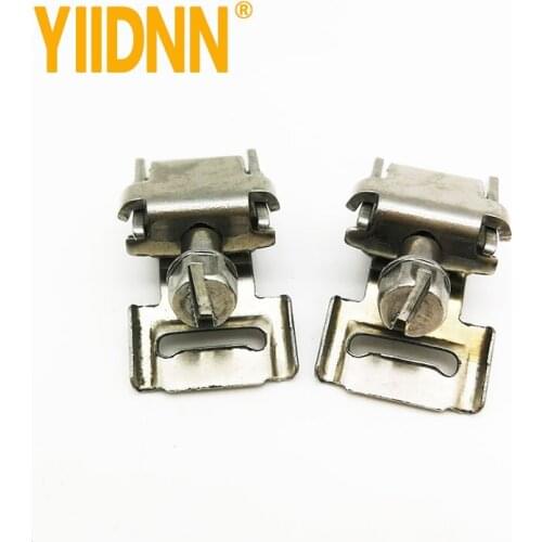 Reuse 12mm wideGerman type hose clamp head 304SUS banding pipe clamp strap binding 50pc/box