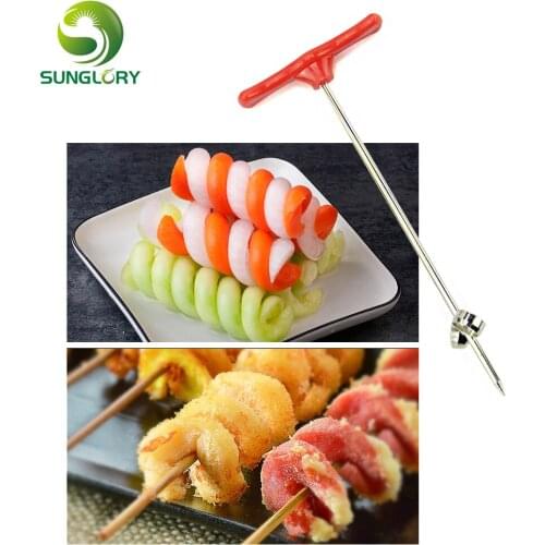 Manual Spiral Screw Slicer Plastic PP+Steel Wire Potato Carrot Cucumber Spiral Cutter Vegetable Spiral Knife Cook Kitchen Tools