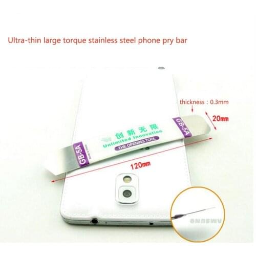 Ultra-thin large torque stainless steel phone pry bar for LCD repair tool screen pry bar for repairing iphone and IPad