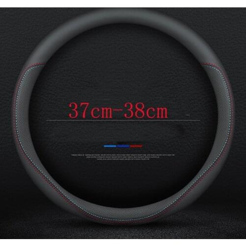 Universal Leather Car Steering Wheel Cover for Ford Escape Escort Edge Focus Ecosport Taurus Mondeo Kuga Car Accessories