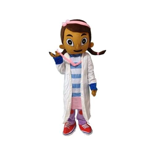 Doc McStuffins Mascot Costume with Helmet and Mini Fan Same As Pictured Costume for Halloween Party Event