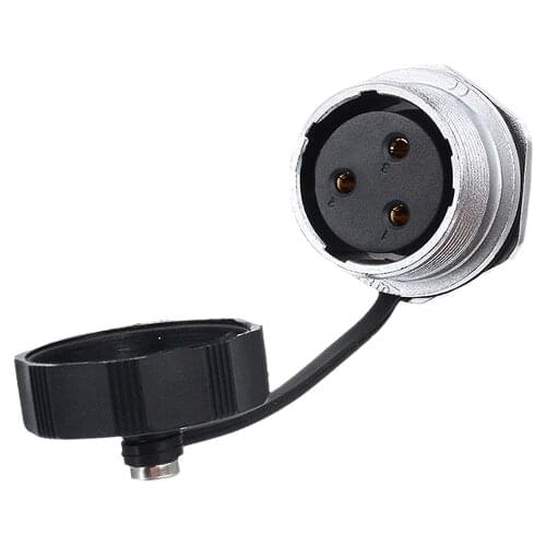 WS24 ZM Waterproof Connector Female Socket Jack Screw Crimping Soldering Cable 2 3 4 9 10 12 19 Pin Electrical Terminal Adapter