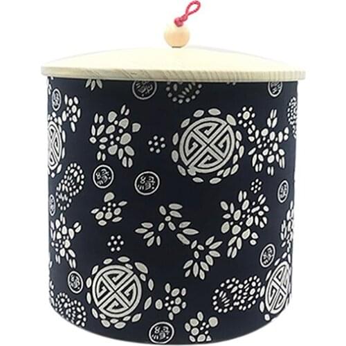 Xin Jia Yi Packing Large Capacity Tea Paper Container Coffer Sugar Tea Jar With Stainless Steel Handle Container