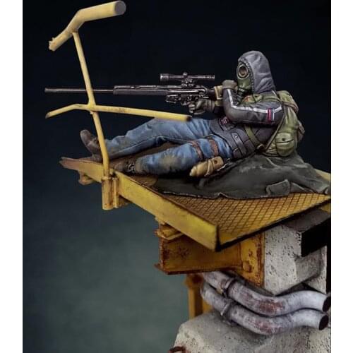 1/35 MODERN SOLDIER WITH MASK (NO BASE ) Resin figure Model kits Miniature gk Unassembly Unpainted