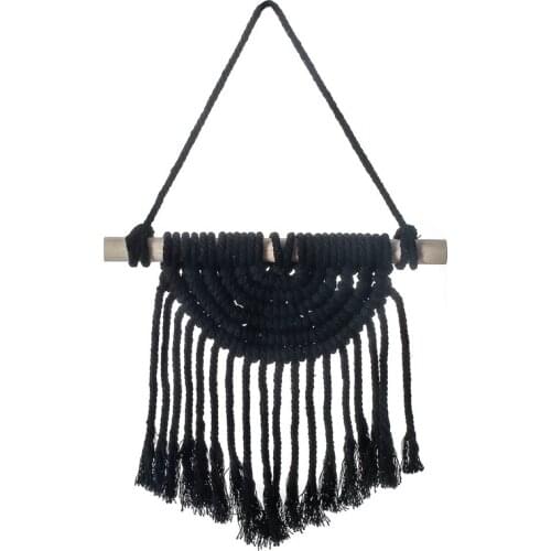 1PC Handmade Wall Hanging Tapestry Dream Catchers Decoration Home Feather Crafts Ornaments Car Decoration Black Tapestry