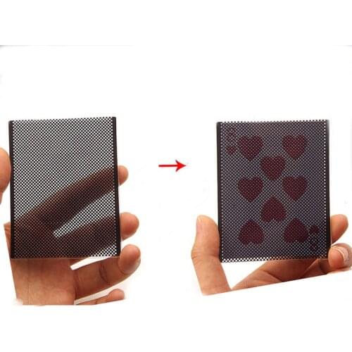 1pc Wow Poker Card (Heart ) Magic Tricks Visual Card Change Magia Magician Close Up Illusions Gimmick Props Mentalism