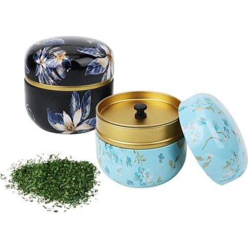 1pc Japanese Style Kitchen Tea Box Jar Storage Holder Candies Cans Teaware Tea Caddies Tin Containers Storage Box Hot Sale